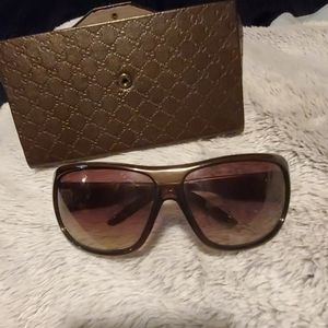 Gucci sun glasses brown